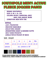 Details About South Pole Men Hipster Active Fleece Basic Jogger Pants