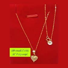 gold necklace with pendant jewelry