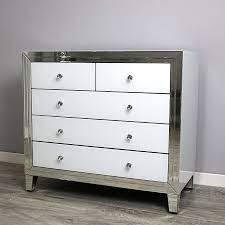 5 Drawer Mirrored Chest Of Drawers
