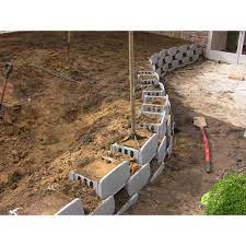 Gray Plastic Retaining Wall Blocks