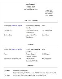 Beginners Acting Resume  To bad I have no previous productions or     Pinterest