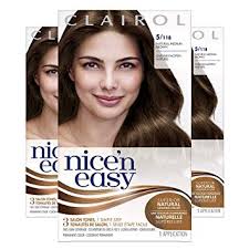 Clairol Nicen Easy Original Permanent Hair Color 5 Medium Brown 3 Count