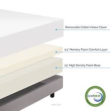 lucid 10 inch gel memory foam mattress