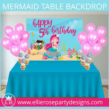 Mermaid Table Backdrop Under The Sea Background Photo