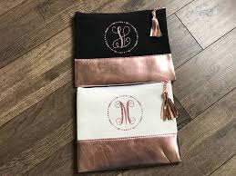 personalized monogrammed rose gold