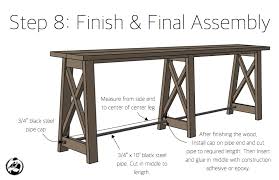 Bar Top Console Table Rogue Engineer