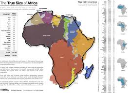 true size of africa flowingdata