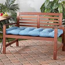 Denim Rectangle Outdoor Bench Cushion
