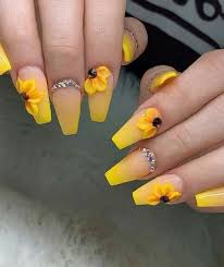You can go short or long. 37 Cute Yellow And Orange Nails For Spring Soonails