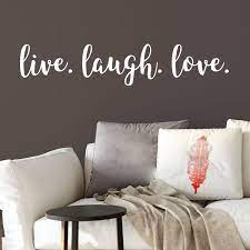 live laugh love vinyl wall decal