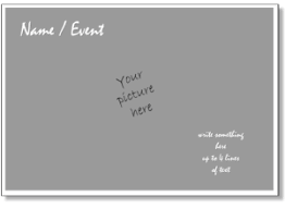 Simple Invitation Templates With Full Photo Frames Heart Star