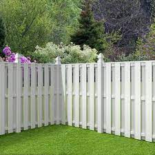 White Vinyl Shadowbox Fence Panel