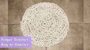 no sew circular rug coaster tutorial