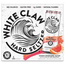 white claw hard seltzer ruby gfruit