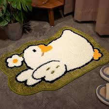 taian lovely microfiber bathroom rug