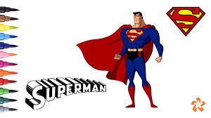 Select from premium superman of the highest quality. Superman How To Color Superman Coloring Pages For Children With Color Kids Tv Youtube