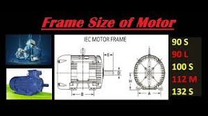 motor frame size detail of frame size