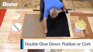 double glue down rubber or cork you