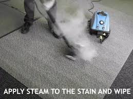 old carpet stain with a steam cleaner