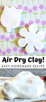 easy air dry clay recipe little bins