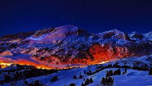 hd wallpaper mountains night snow