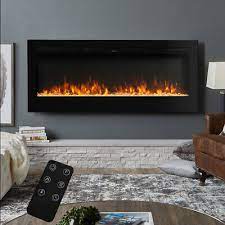 60 Inch Led Electric Fireplace Wall