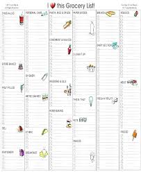 Blank Printable Grocery List Template Automotoread Info