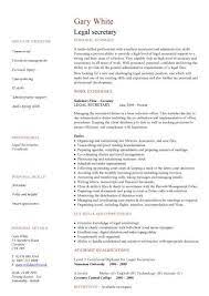 The sample secretary resume can be a personalized to meet your resume needs. Legal Secretary Cv Sample