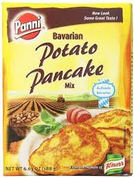 Drain well and press whisk eggs and milk together and add to the potato mix with the chives. Panni Bavarian Pancake Mix Potato 6 63 Ounce Pack Of 24 Remarkable Discounts Available Baki Potato Pancake Mix Potato Pancakes Baked Dessert Recipes