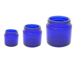 Cobalt Blue 4oz Straight Side Jar With