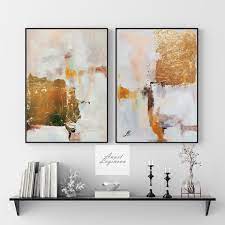 Abstract Painting 2 Piece Wall Art