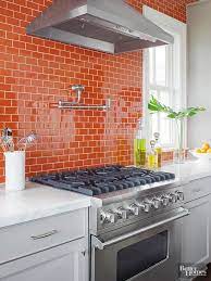 Get free shipping on qualified orange, backsplash tile or buy online pick up in store today in the flooring department. Creative Backsplash Ideas Orange Kitchen Decor Kitchen Tiles Kitchen Design