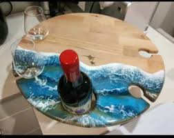 Picnic Wine Table 4 Wine Glass Holder