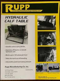 rupp hydraulic calf table nex tech