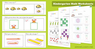 Kindergarten Math Worksheets And Free