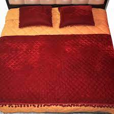 Red Velvet Quilt King Velvet Blanket