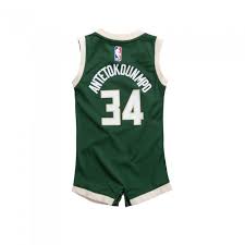 The bucks are the 12th team to announce their jersey sponsor for next season, joining the likes of the cleveland cavaliers (goodyear), orlando. Boys Replica Onesie Jersey Milwaukee Bucks Antetokounmpo Giannis Nba Basket4ballers