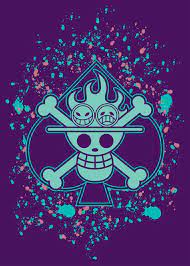 one piece ace pirate logo wallpaper