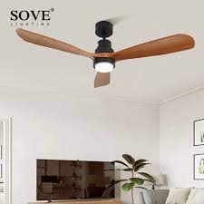 Sove Wooden Ceiling Fans Without Light