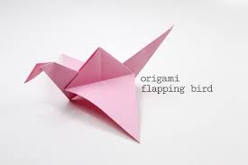 origami flapping bird tutorial
