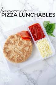 how to make homemade lunchables pizza