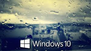 windows 10 on the rainy window 5