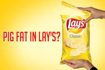 Is pig fat used in lays?