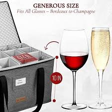 Wine Glass Storage Box Case With