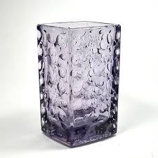Vintage Rosice Purple Glass Vase 5122
