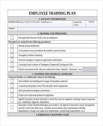 training plan 35 exles format