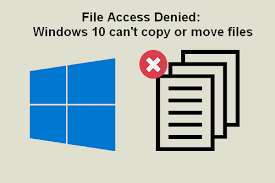 acceso a archivos denegado windows 10