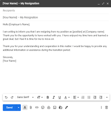 how to write a resignation email tips
