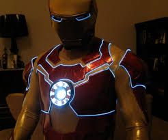 Install the batteries in the back of the push lights. Iron Man Costumes Instructables