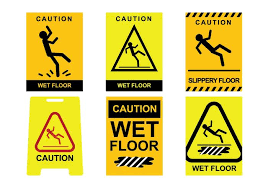 wet floor vector 120597 vector art at